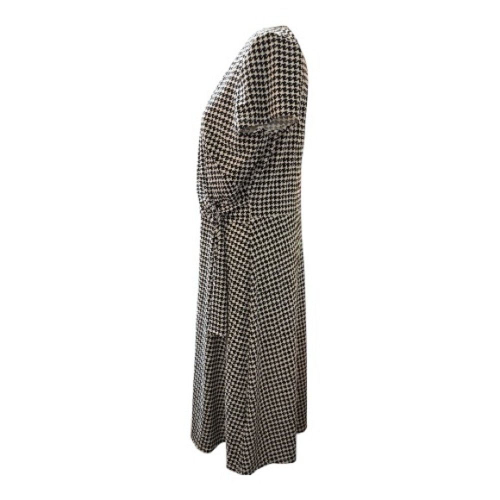 Lauren Ralph Lauren Houndstooth Wrap-Style Dress – Size 8 - Picture 2 of 6